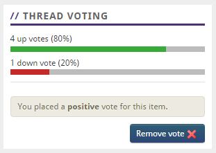 Removing votes
