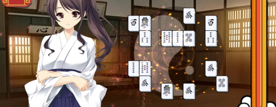 Beautiful girl mahjong solitaire