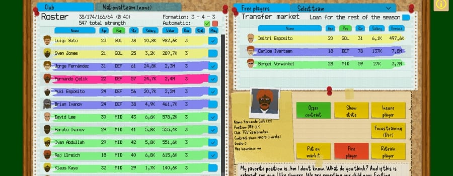 Boeckham's Football Manager