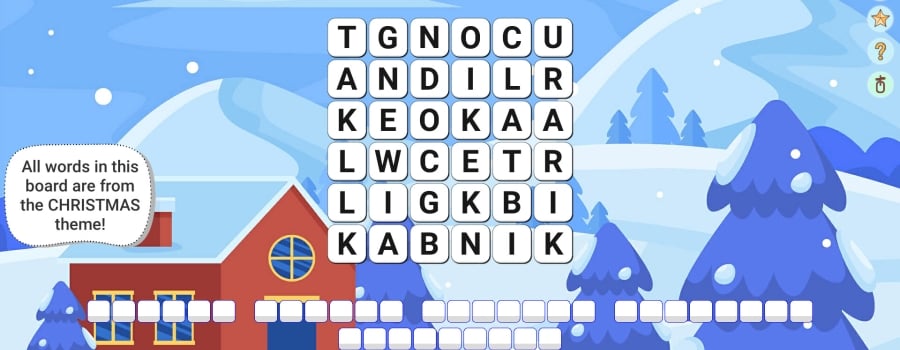 Square Word: Hello Winter!❄️