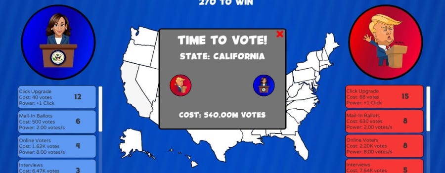 Trump vs Harris Clicker