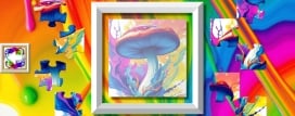 Color Splash: Mushrooms