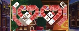 Solitaire Christmas. Match 2 Cards