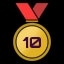 Collect 10 gold medals.