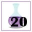 20 purple potions collected.