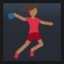 Woman Playing Handball - Medium-Dark Skin Tone
