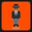 Man in Business Suit Levitating - Medium-Dark Skin Tone