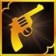 Golden handgun