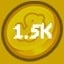 1.5k Coins Spent!
