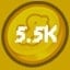 5.5k Coins Spent!