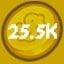 25.5k Coins Spent