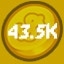 43.5k Coins Spent
