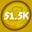 51.5k Coins Spent