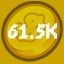 61.5k Coins Spent