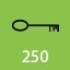 250 keys