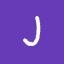 J, deep purple, handwriting