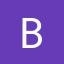 B, deep purple, monospace
