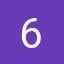 6, deep purple, monospace