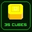 Got 35 Yellow Cubes!