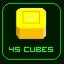 Got 45 Yellow Cubes!