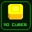 Got 110 Yellow Cubes!