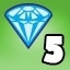 5 diamonds