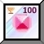 YOU COLLECTED 50 PINK GEMS