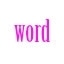 word