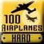 over 100 airplanes, mode hard