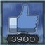 3900 likes
