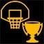 Trophy in a basket