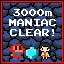 3000m maniac clear!