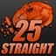 25 Straight