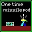 One time missile pod