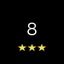 Level 8 completed with 3 stars