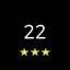 Level 22 completed with 3 stars
