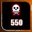 You've killed 550 Enemies!