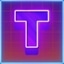 Synthwave Letter T
