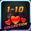 Get three collections in stage 1-10