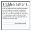 Hidden Letter 1