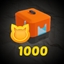 Coins In Cat Litter Chest 1000