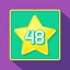 Get 48 stars (square grid)