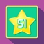 Get 51 stars (square grid)