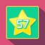 Get 57 stars (square grid)