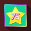 Get 75 stars (square grid)