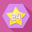 Get 24 stars (hexagon grid)