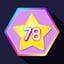 Get 78 stars (hexagon grid)