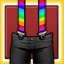 Rainbow suspenders