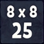 8x8x25