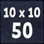 10x10x50